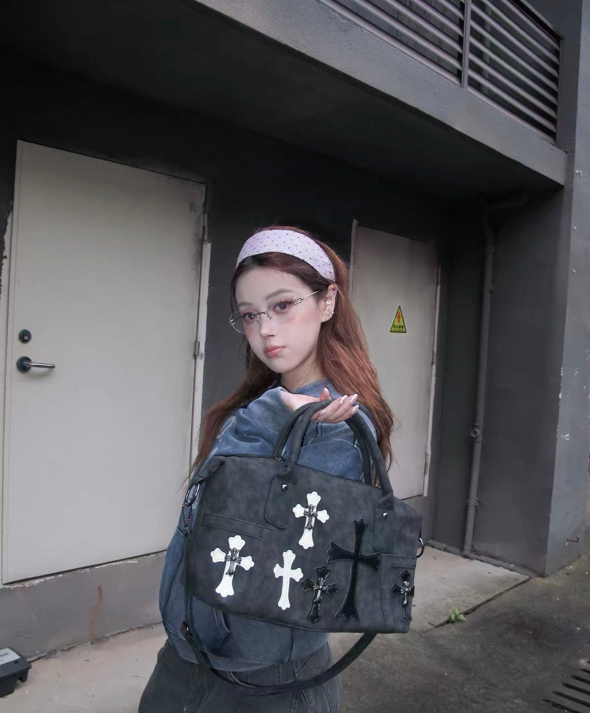 Chrome ♱ hearts bag